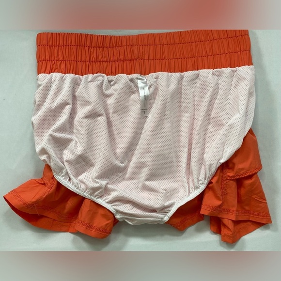 Neon Orange Gym Shorts Unbranded NWOT Size Small SKU0918 - Picture 8 of 9